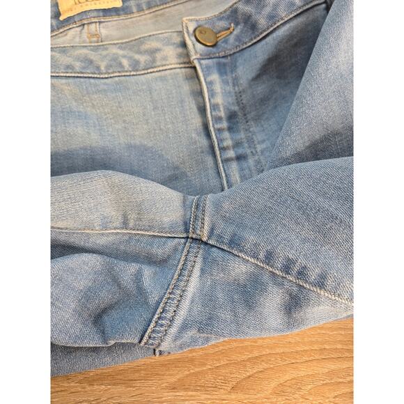 LOGO BY LORI GOLDSTEIN Boyfriend Jeans Tuxedo Stripe Size 18W Light Wash - Picture 9 of 16